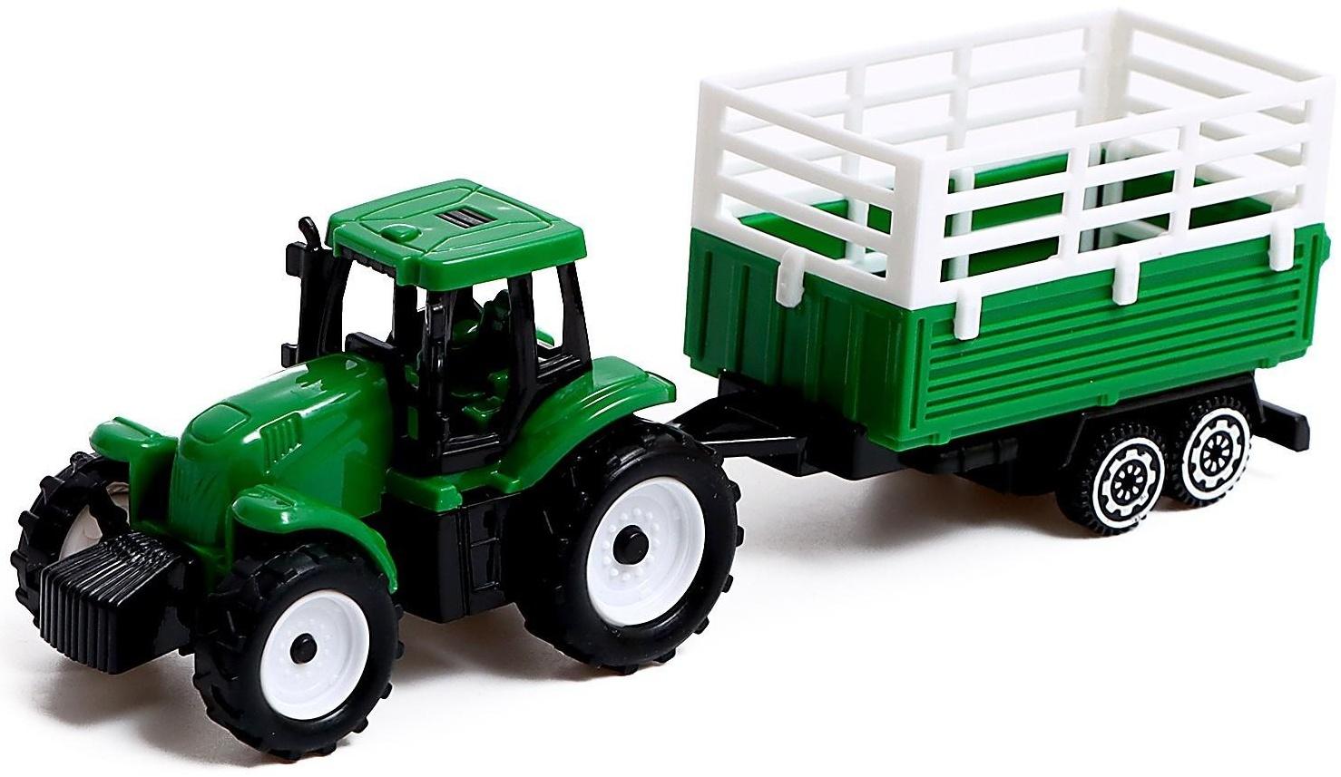 Игровой набор «Ферма», трактор, сарай и животные, МИКС