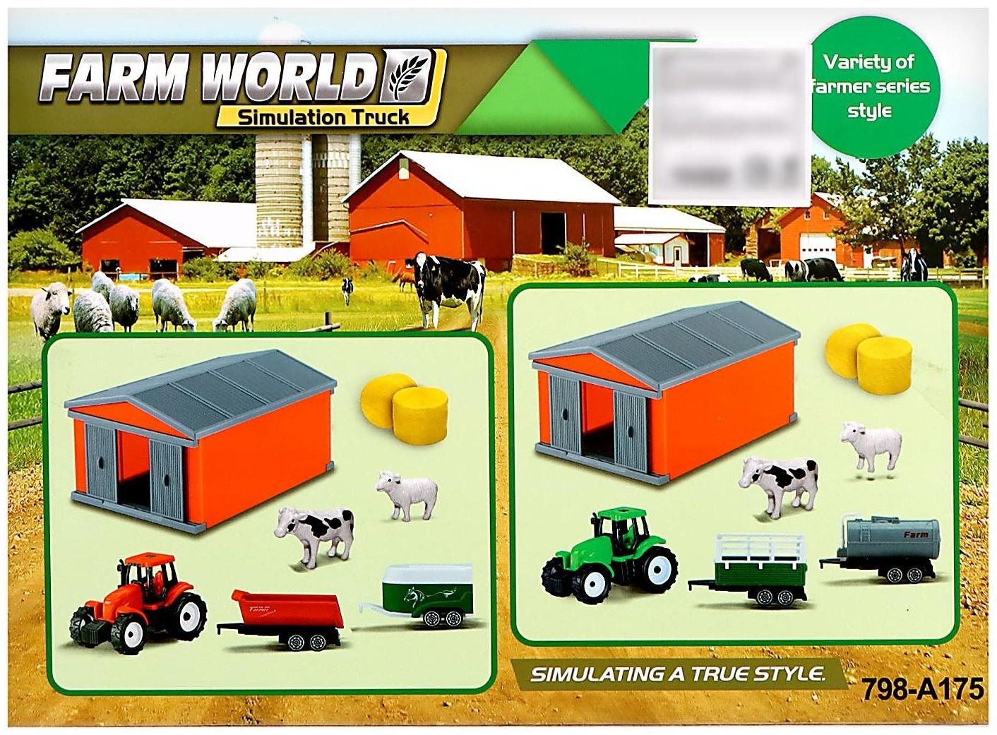 Игровой набор «Ферма», трактор, сарай и животные, МИКС