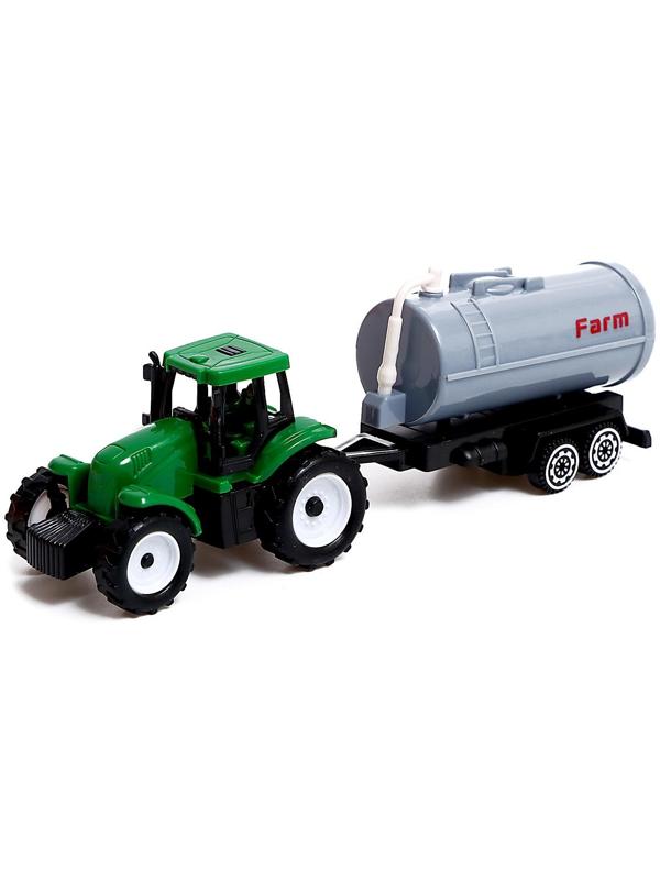 Игровой набор «Ферма», трактор, сарай и животные, МИКС