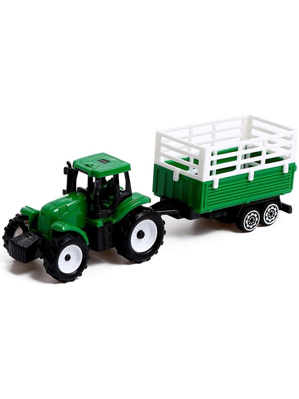 Игровой набор «Ферма», трактор, сарай и животные, МИКС