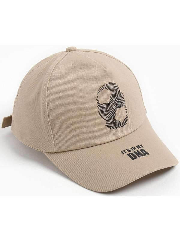 Бейсболка для мальчика, цвет бежевый, размер 52-54