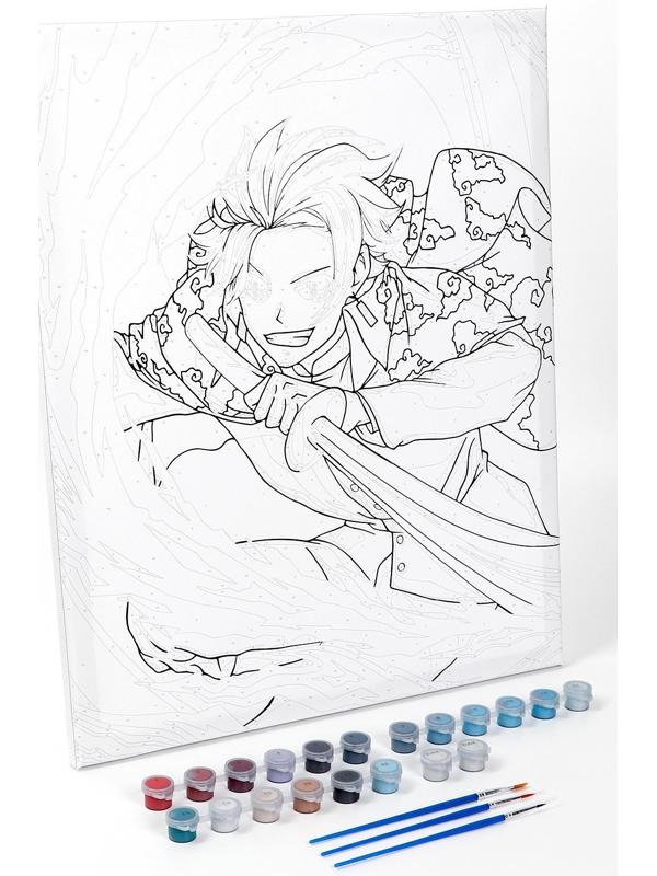 Картина по номерам на холсте с подрамником «Летящий меч», 40х50 см