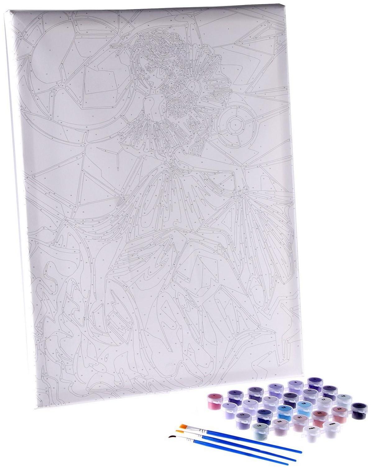 Картина по номерам на холсте «Девушка в танце», 40х50 см