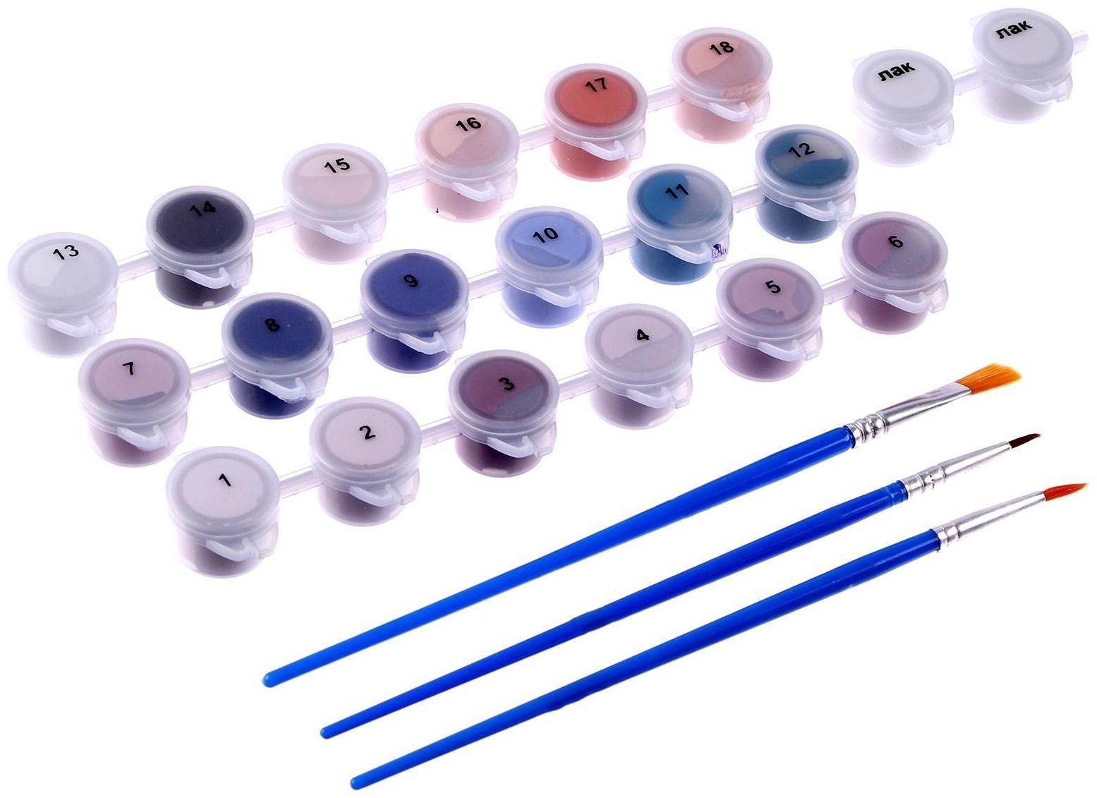 Картина по номерам на холсте «Готическая девушка», 40х30 см, в плёнке