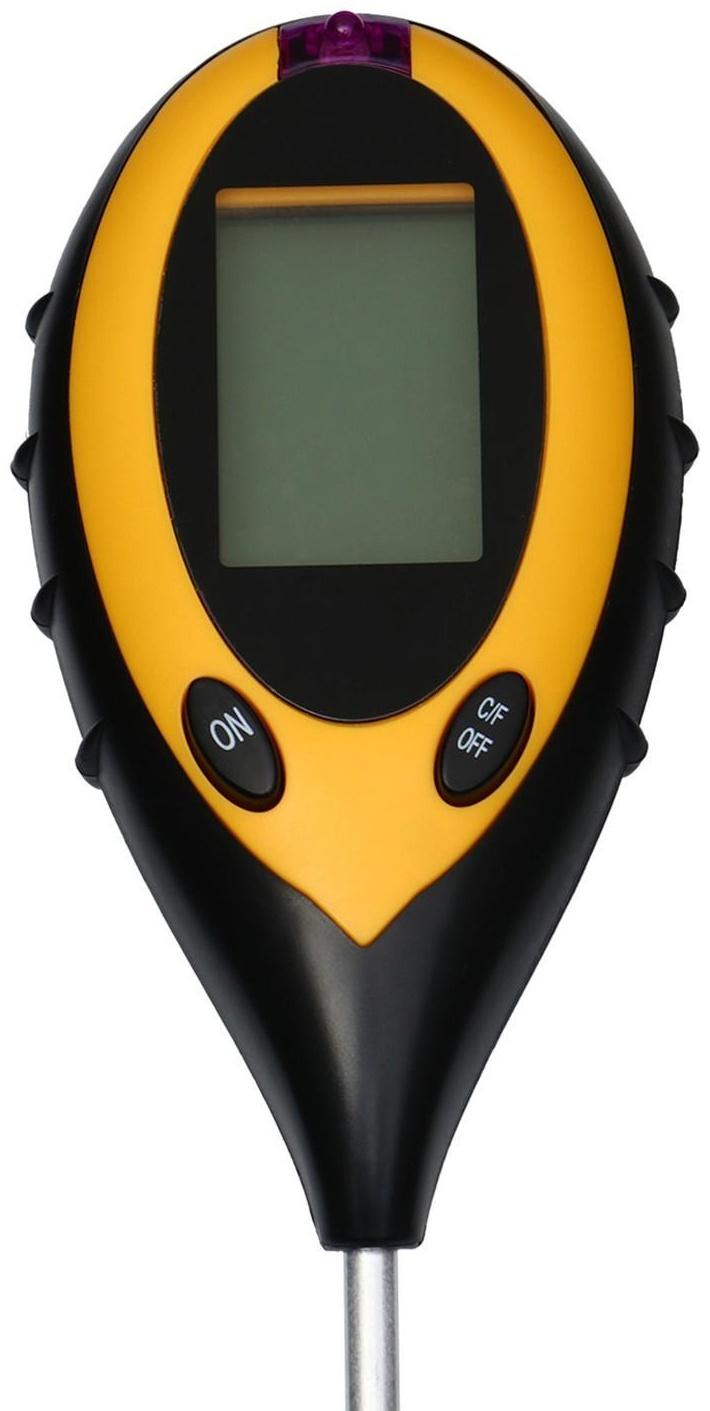 Прибор для измерения 4 в 1: влажности, кислотности, освещёности и температуры почвы