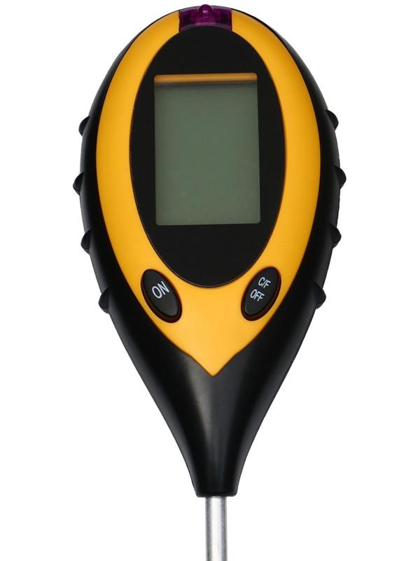 Прибор для измерения 4 в 1: влажности, кислотности, освещёности и температуры почвы