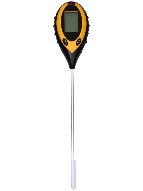 Прибор для измерения 4 в 1: влажности, кислотности, освещёности и температуры почвы