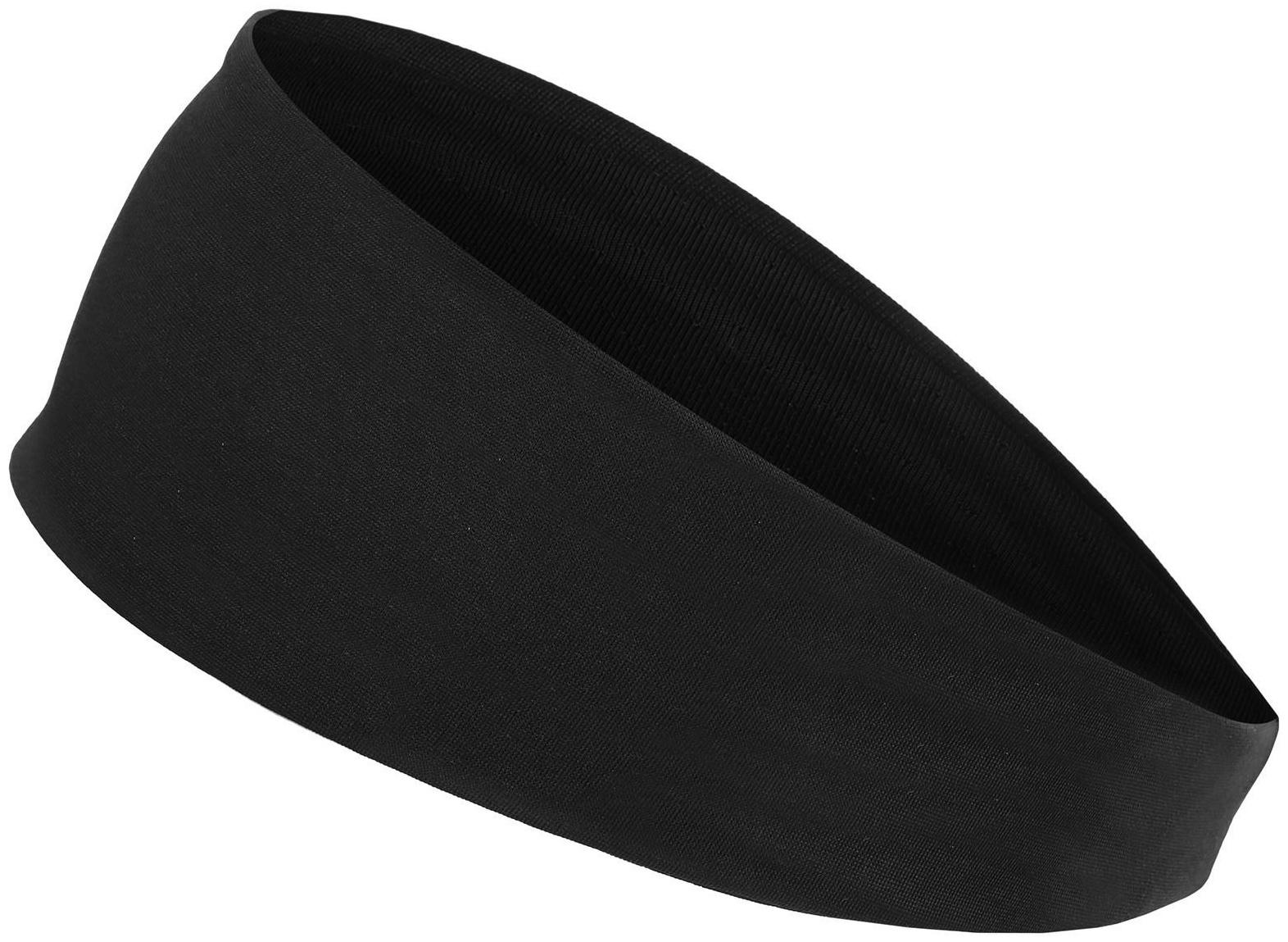 Повязка на голову, спортивная, 23,5 х 7,5 см, цвет чёрный