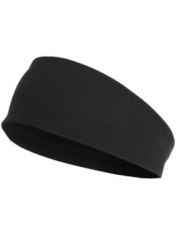Повязка на голову, спортивная, 23,5 х 7,5 см, цвет чёрный