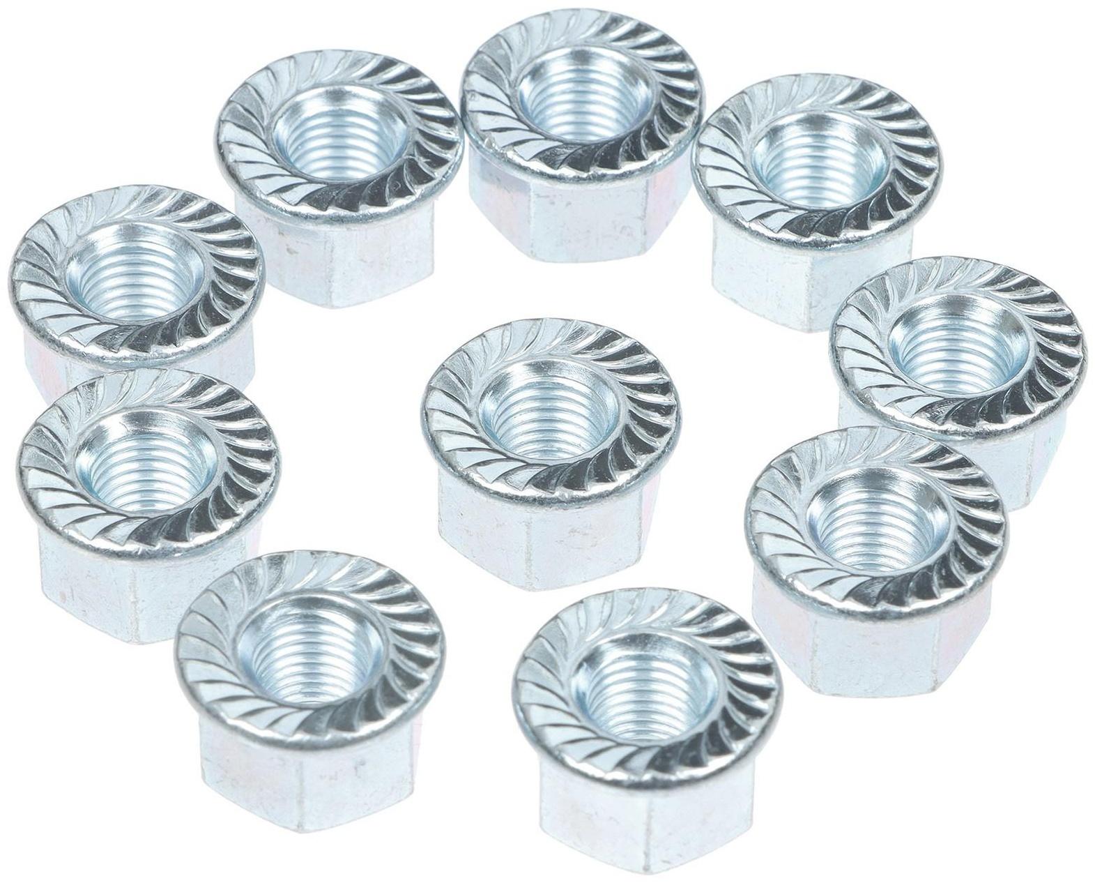 Гайка оси 8мм, цвет серебристый