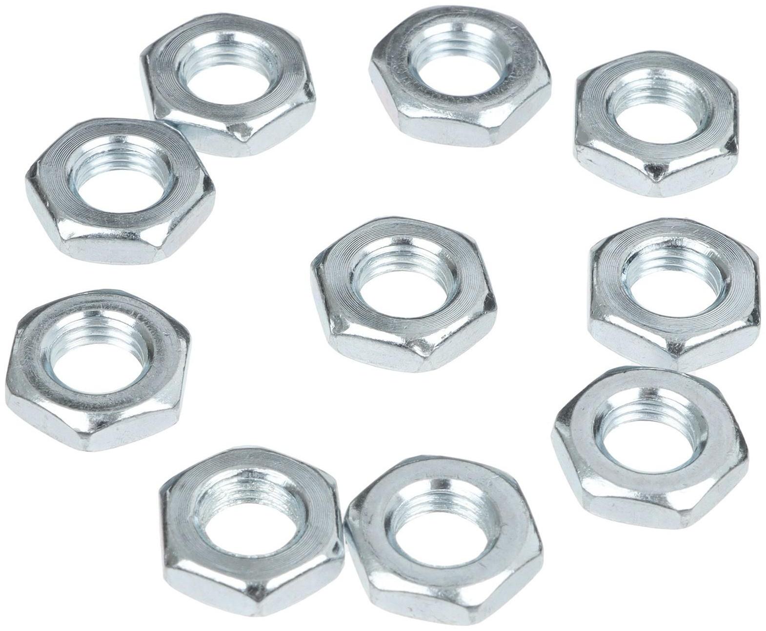 Контргайка оси 8мм, цвет серебристый