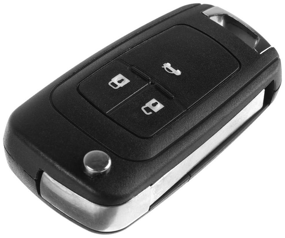 Корпус  ключа, откидной, Opel, 3 кнопки