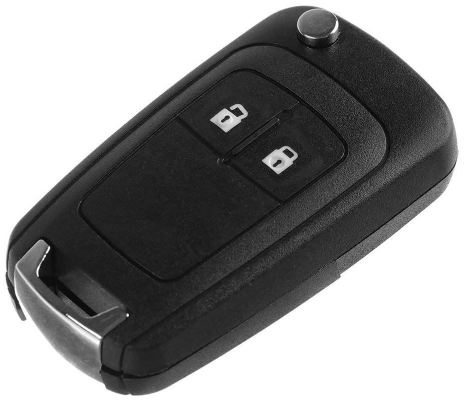 Корпус  ключа, откидной, Opel, 2 кнопки