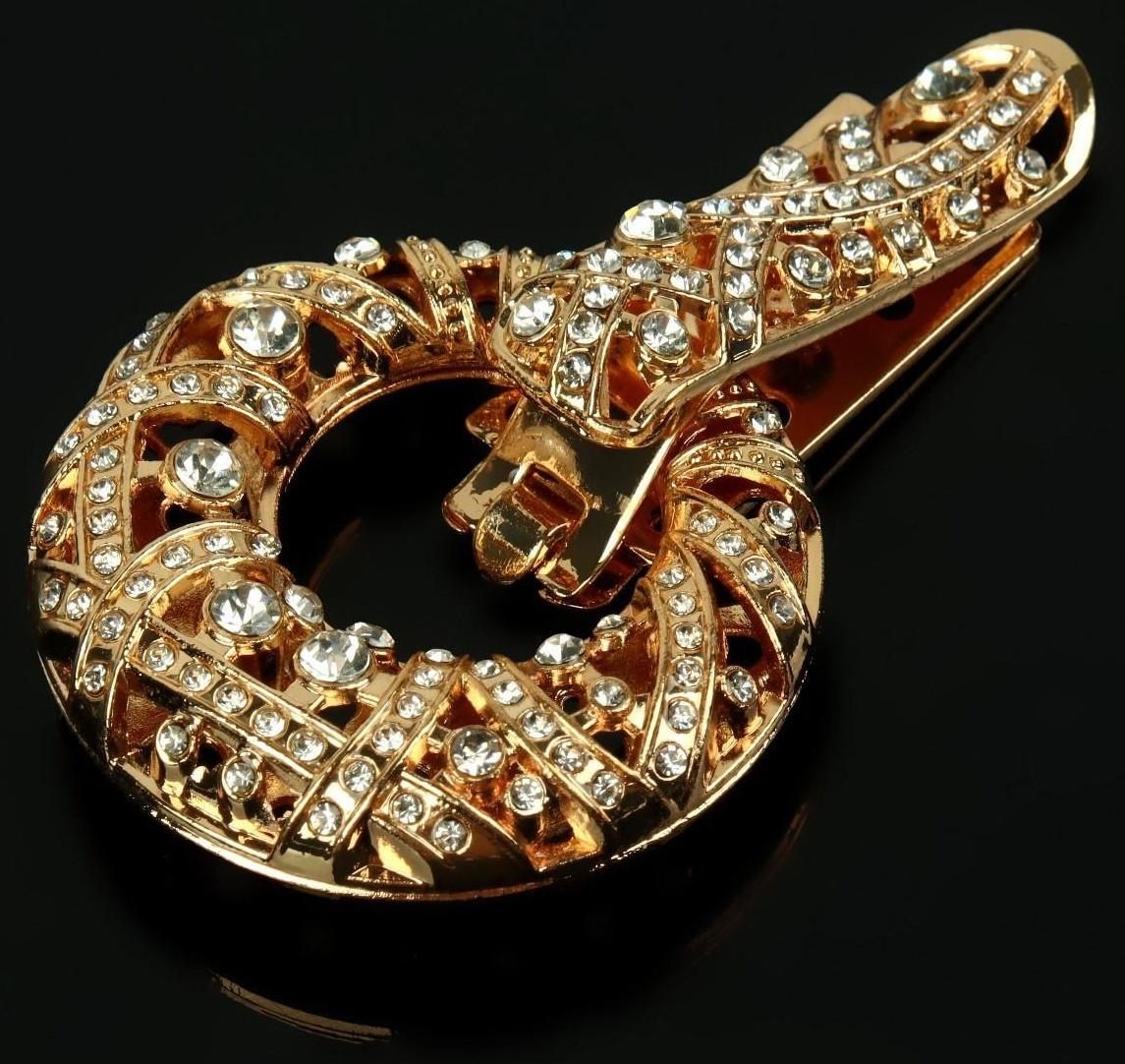 Декоративная застёжка, 7,5 × 4,5 см, цвет золотой