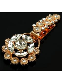 Декоративная застёжка, 9,4 × 4,5 см, цвет золотой