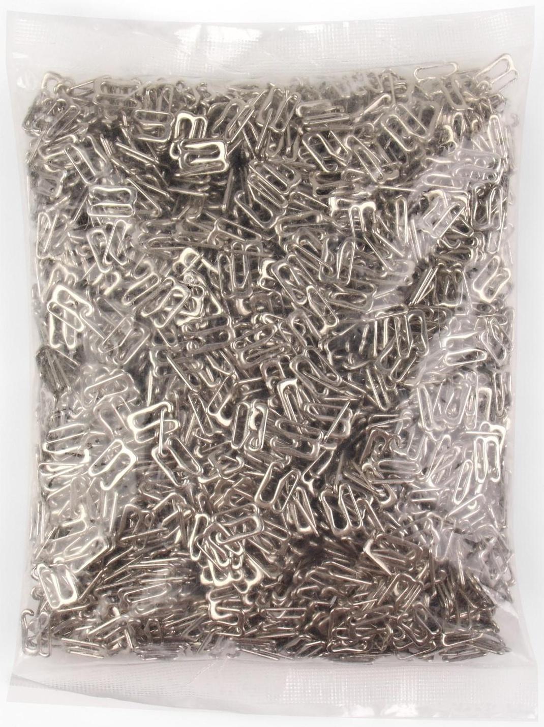 Крючок для бретелей, металлический, 10 мм, цвет серебряный