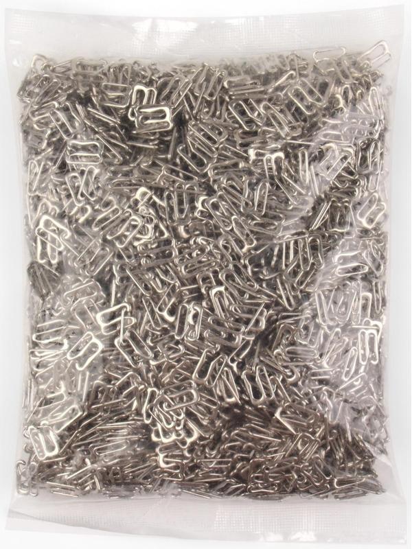 Крючок для бретелей, металлический, 10 мм, цвет серебряный