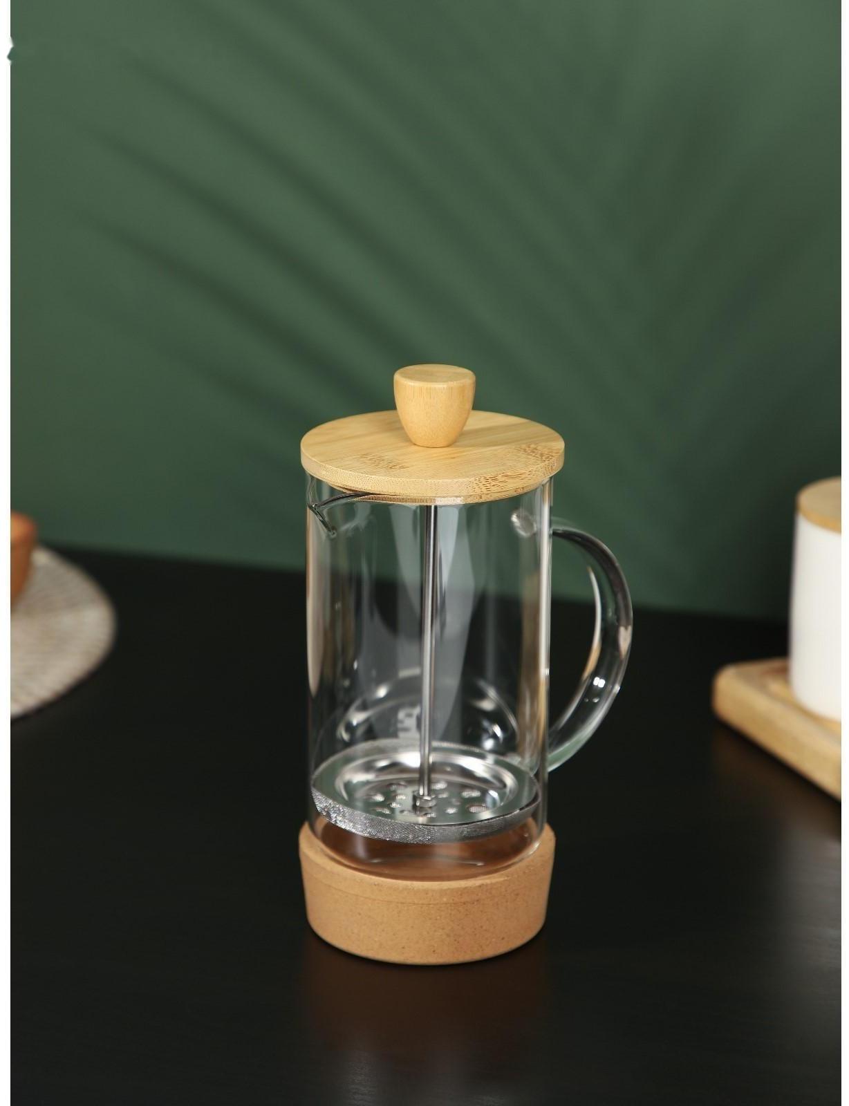Френч-пресс стеклянный BellaTenero «Эко cork», 600 мл