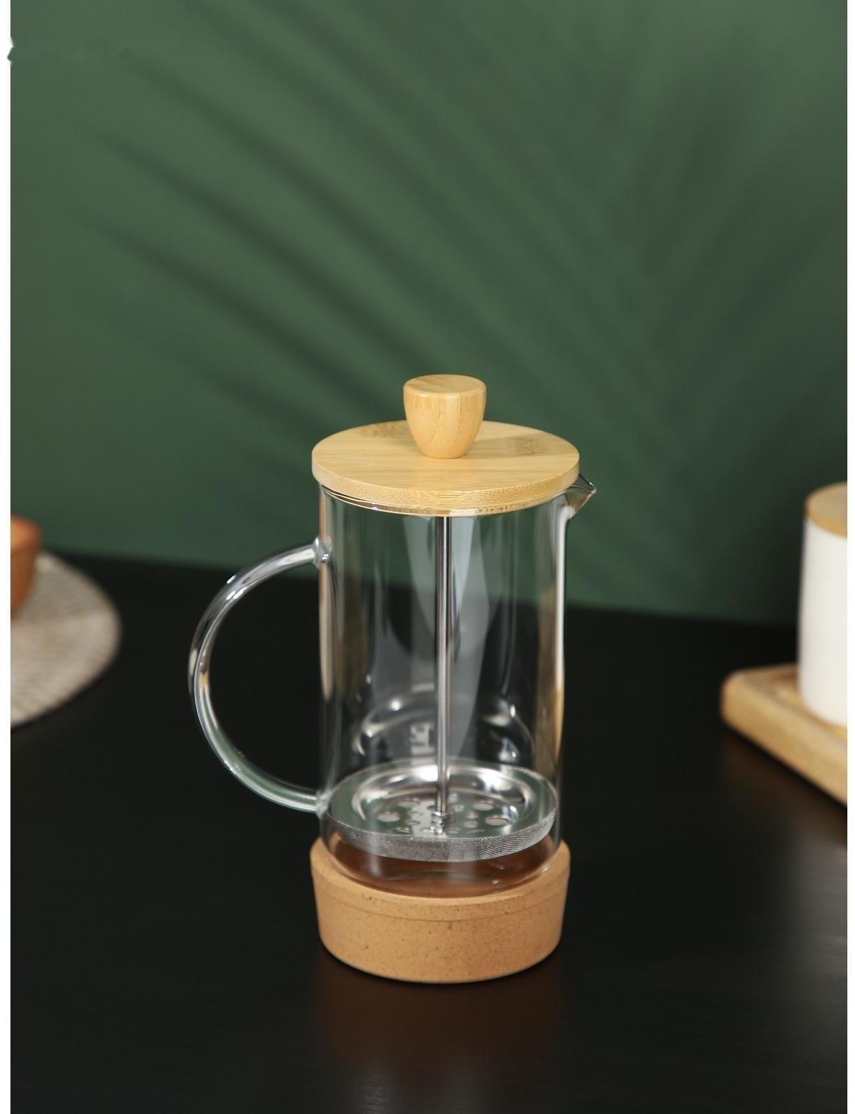Френч-пресс стеклянный BellaTenero «Эко cork», 600 мл