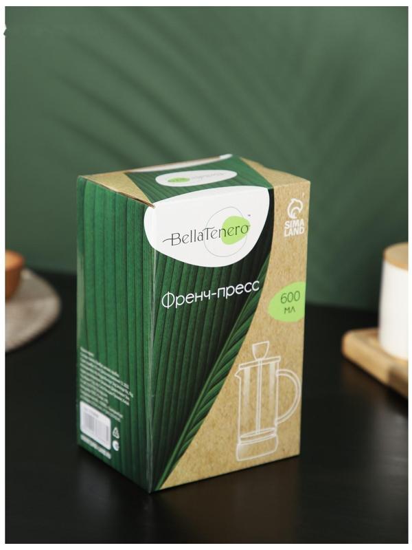 Френч-пресс стеклянный BellaTenero «Эко cork», 600 мл