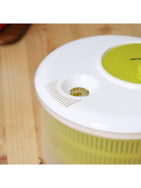 Центрифуга для сушки зелени Доляна Fresh cook, 3,7 л, пластик, цвет бело-зелёный