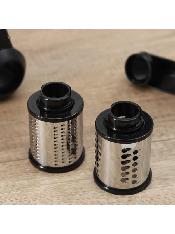 Тёрка барабанного типа Magistro Vegan Pro, 2 сменных насадки, цвет чёрный