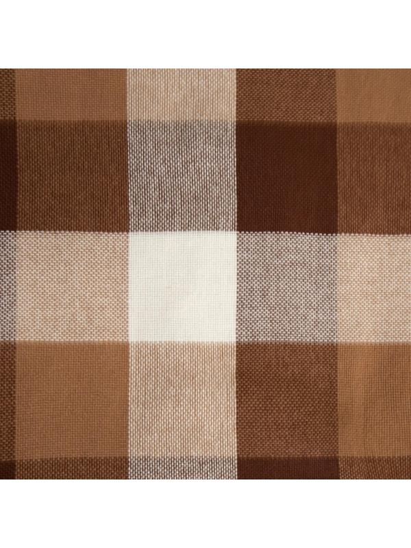 Плед Пикник 140х200см, белый/бежевый/коричневый, хлопок 20%, пан 40%, полиэстер 40%