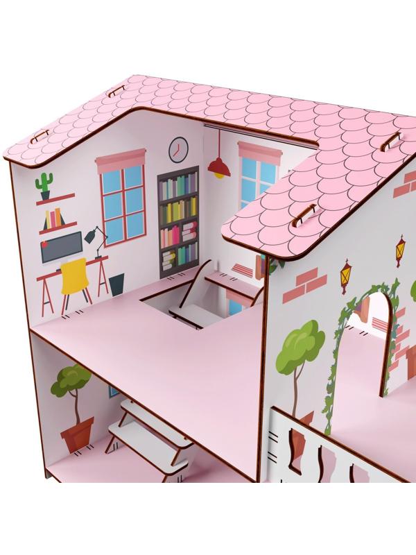 Домик для куклы 2-х этажный