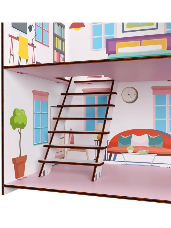 Домик для куклы 2-х этажный