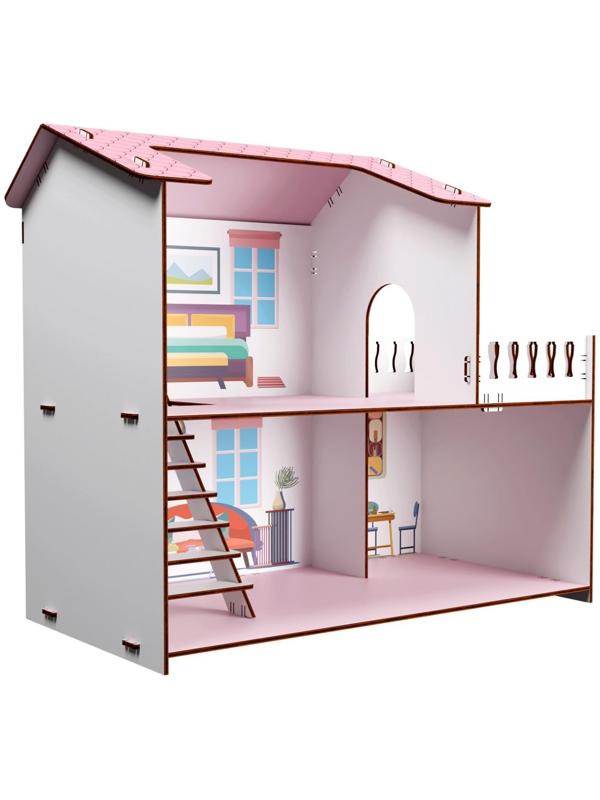 Домик для куклы 2-х этажный