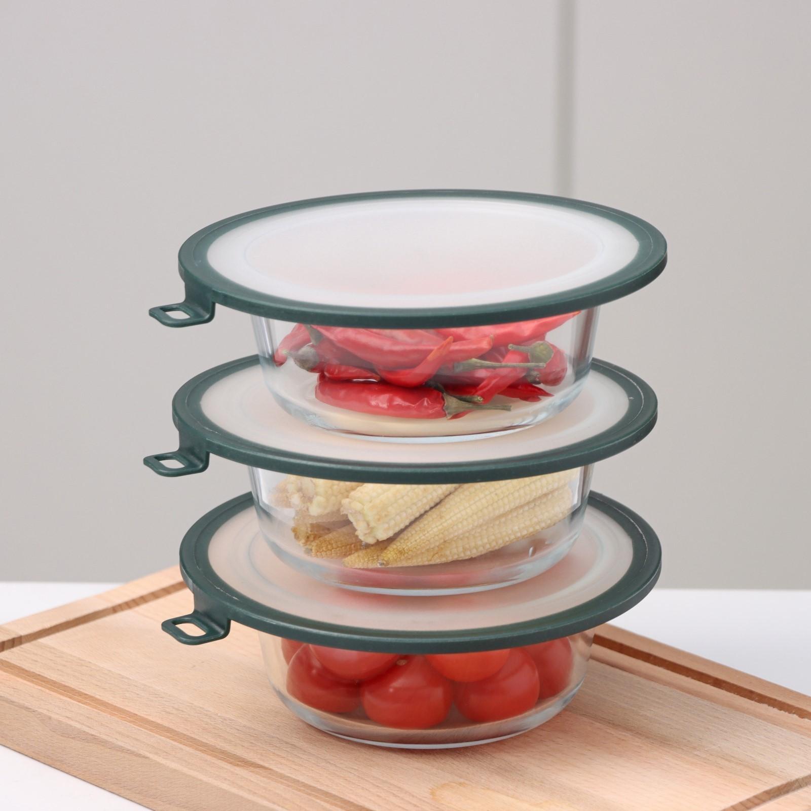 Вакуумная крышка для посуды, d=16 см, цвет зелёный