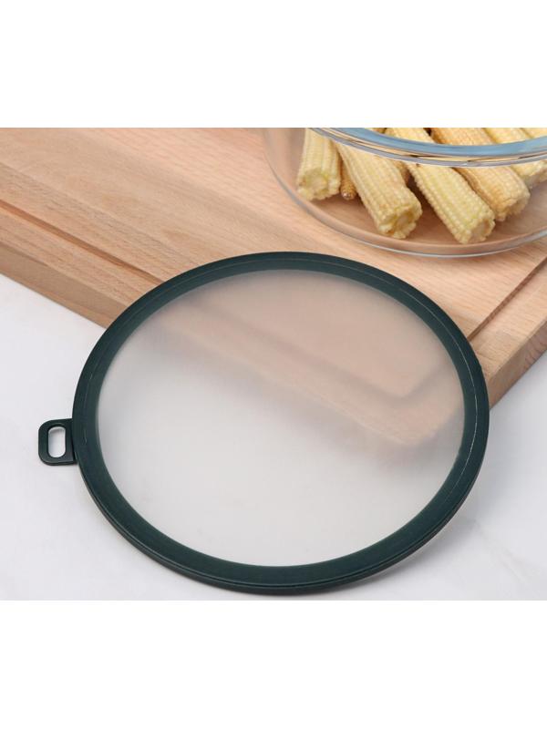 Вакуумная крышка для посуды, d=16 см, цвет зелёный