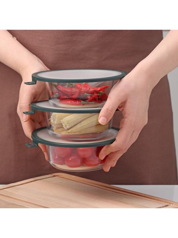 Вакуумная крышка для посуды, d=16 см, цвет зелёный