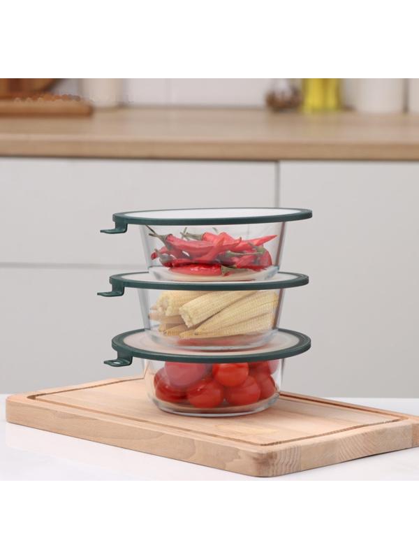 Вакуумная крышка для посуды, d=16 см, цвет зелёный