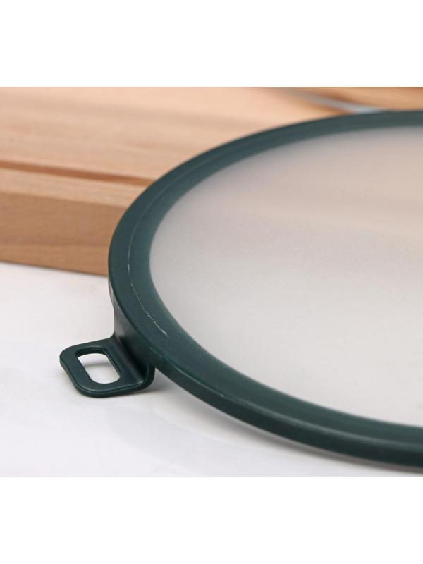 Вакуумная крышка для посуды, d=16 см, цвет зелёный