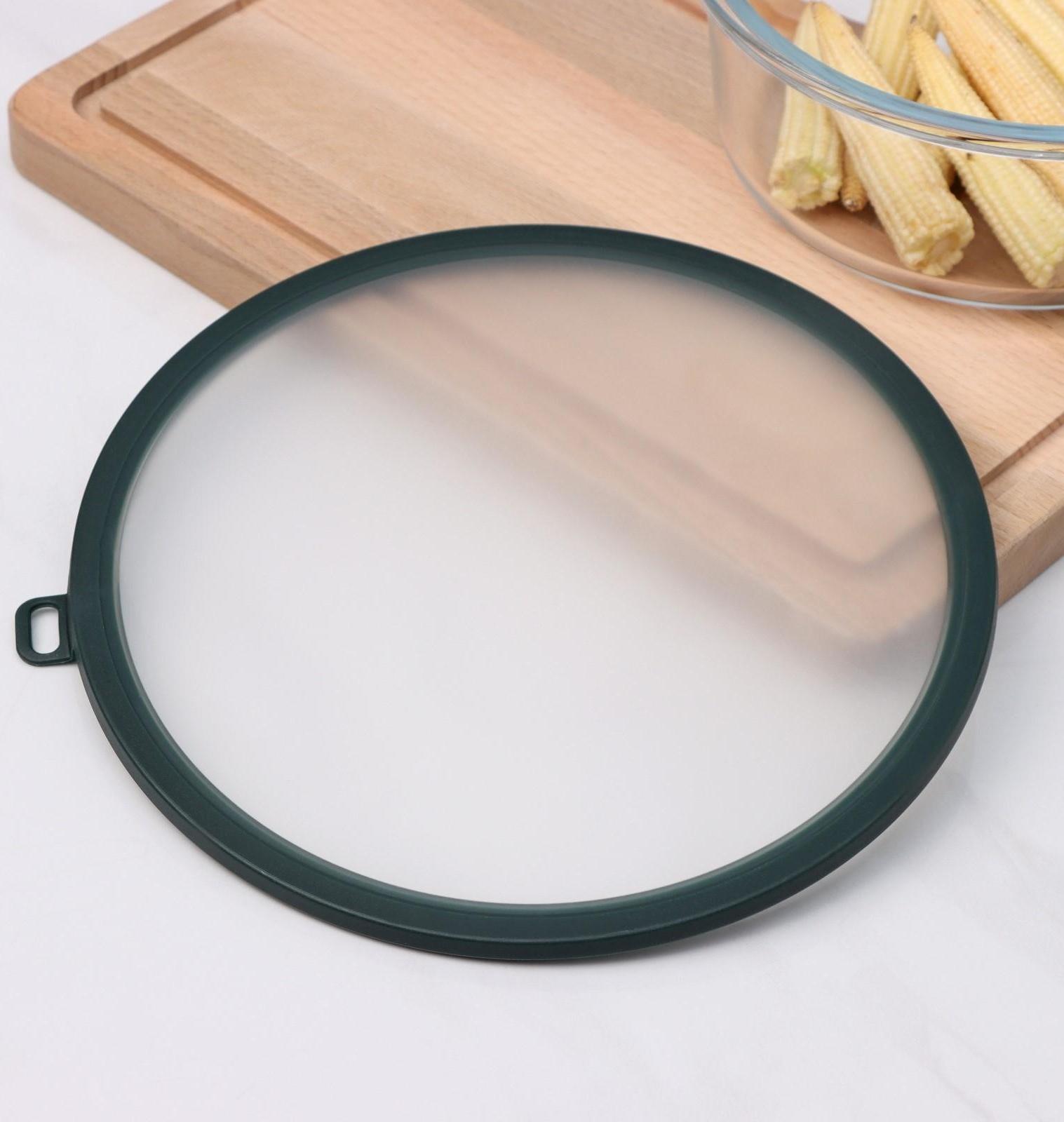 Вакуумная крышка для посуды, d=22,5 см, цвет зелёный