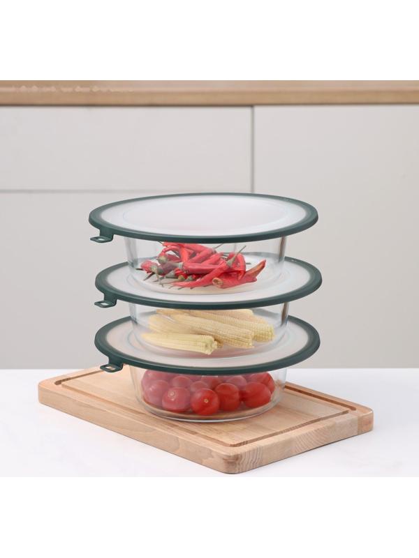 Вакуумная крышка для посуды, d=22,5 см, цвет зелёный