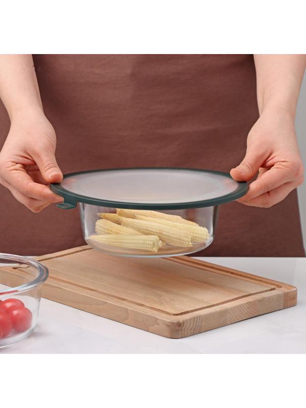 Вакуумная крышка для посуды, d=22,5 см, цвет зелёный