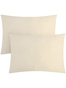 Комплект наволочек Этель, цвет бежевый, 50х70-2 шт, 100%хлопок, мако-сатин, 114г/м2