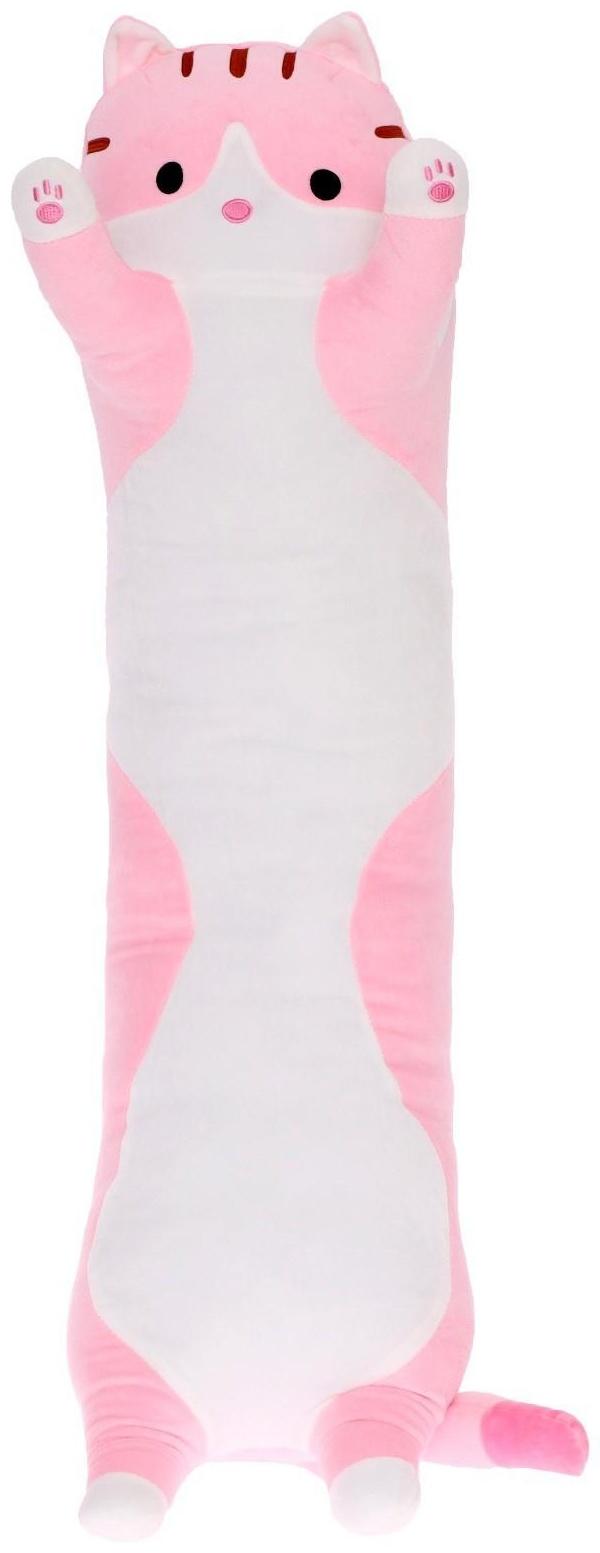 Мягкая игрушка «Кот Батон», цвет розовый, 110 см