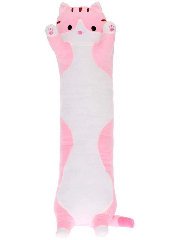 Мягкая игрушка «Кот Батон», цвет розовый, 110 см