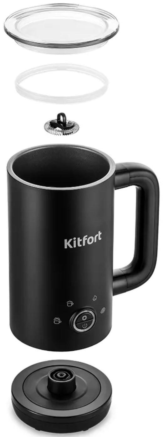 Капучинатор Kitfort КТ-779, 500 Вт, 0.3 л, 4 режима, чёрный
