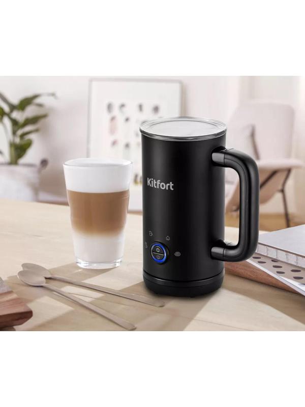 Капучинатор Kitfort КТ-779, 500 Вт, 0.3 л, 4 режима, чёрный