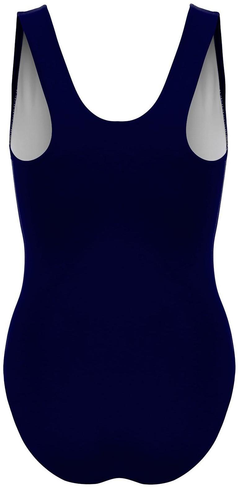 Купальник слитный, классика, спортивный, цвет синий, р. 52