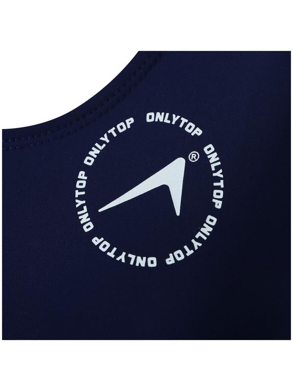 Купальник слитный, классика, спортивный, цвет синий, р. 52