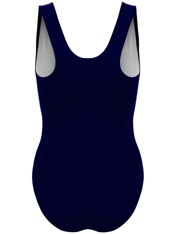 Купальник слитный, классика, спортивный, цвет синий, р. 52