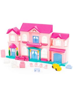 Кукольный домик «София», с набором мебели и автомобилем, 14 элементов