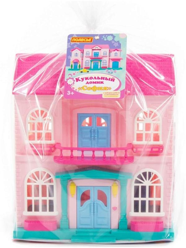Кукольный домик «София», с набором мебели и автомобилем, 14 элементов
