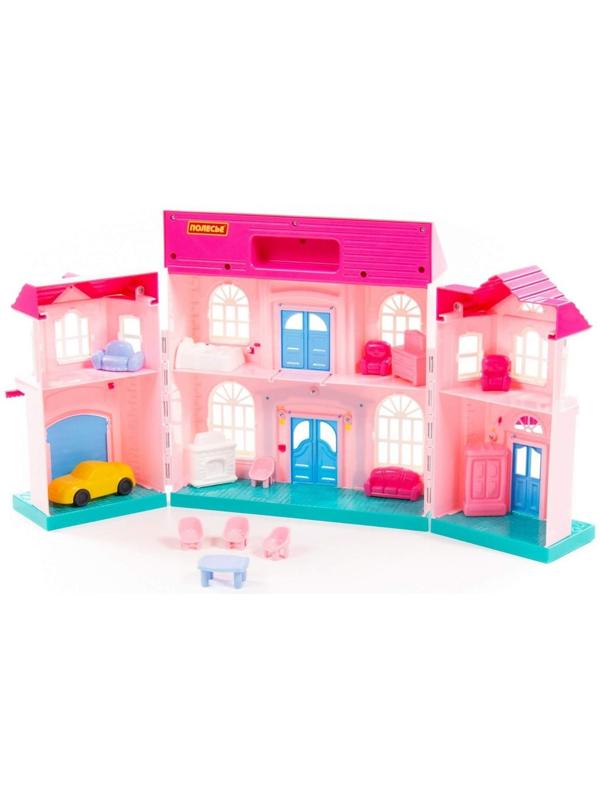 Кукольный домик «София», с набором мебели и автомобилем, 14 элементов