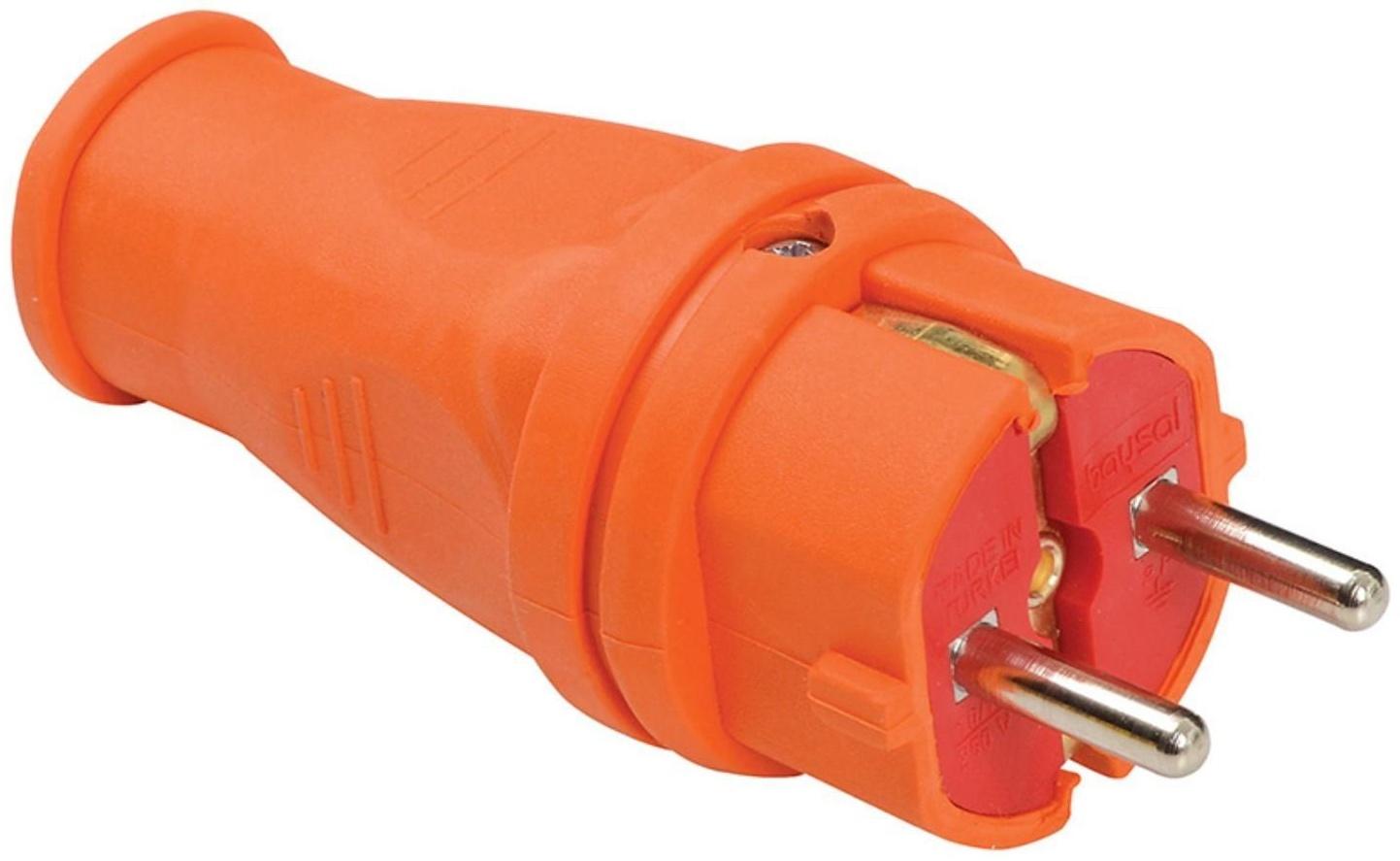 Каучук вилка прямая DORI с з/к евро оранжевая, шт